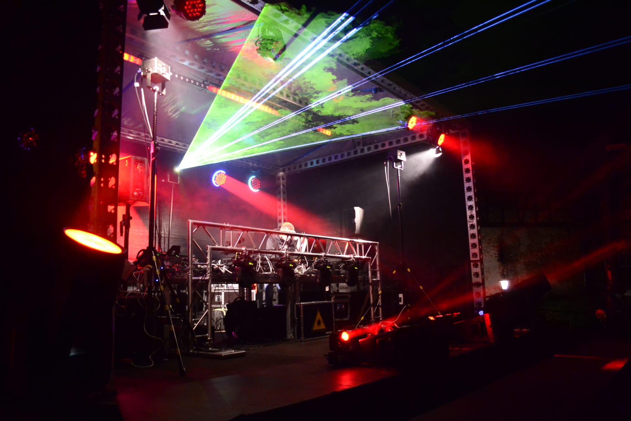 Party mit Lasershow